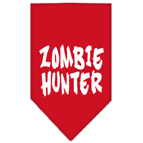 Zombie Hunter Screen Print Bandana Red Large